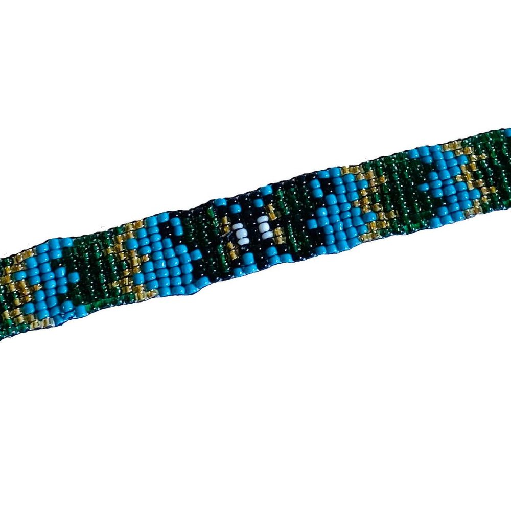 Hand Beaded Butterfly Bracelet